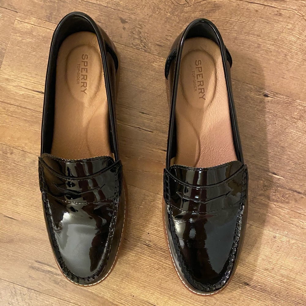 Speedy Seaport Penny black patent leather